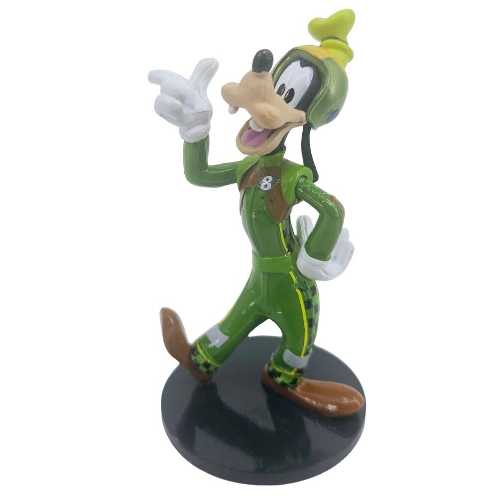 MICKEY & THE ROADSTER RACERS GOOFY RACE CAR DRIVER PVC FIGURINE CAKE TOPPER TOY